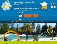 Tablet Screenshot of campingplandeau.com